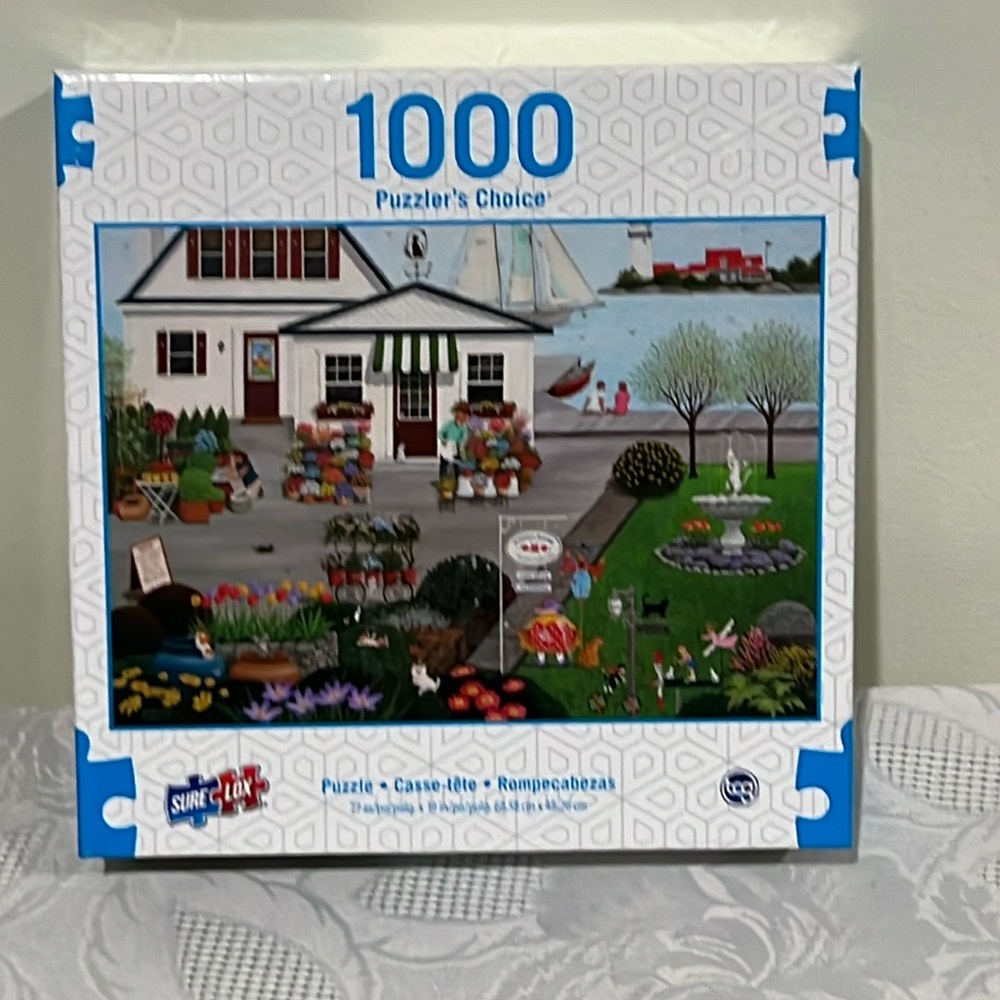 Sure Lox jigsaw puzzle Purrfect blooms 1000 pieces SALE 🔴3/$25!